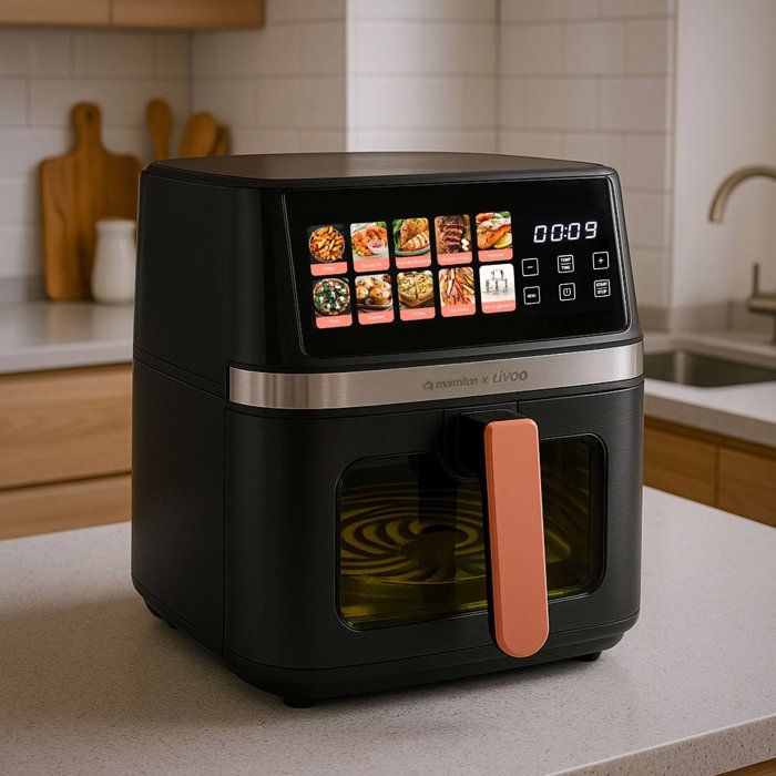 Friteuse sans huile - LIVOO x Marmiton - DOC343CO - 8 L  - 1 700 W - 30 recettes via un QR code - Ecran digital 100% tactile