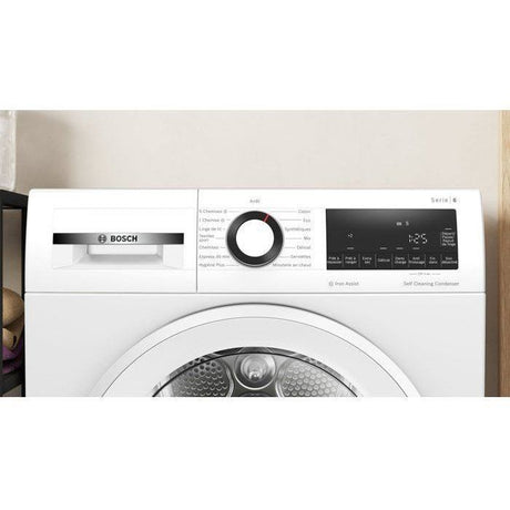 Seche-linge pompe a chaleur BOSCH Série 6 WQG24502FR - 8 kg - Induction - L60 cm - Classe C - Blanc