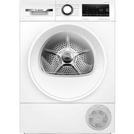 Seche-linge pompe a chaleur BOSCH Série 6 WQG24502FR - 8 kg - Induction - L60 cm - Classe C - Blanc