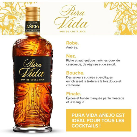 Pura Vida - Ańejo - Rhum - 37,5% Vol. - 70cl