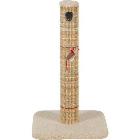 Poteau griffoir chat - ZOLUX - Sisal - Avec jouet suspendu - 60 cm - Boréal - Beige