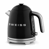 Bouilloire vintage - SWEISS - KTS9 - 1000 W - 1 L - Socle 360° - Noir