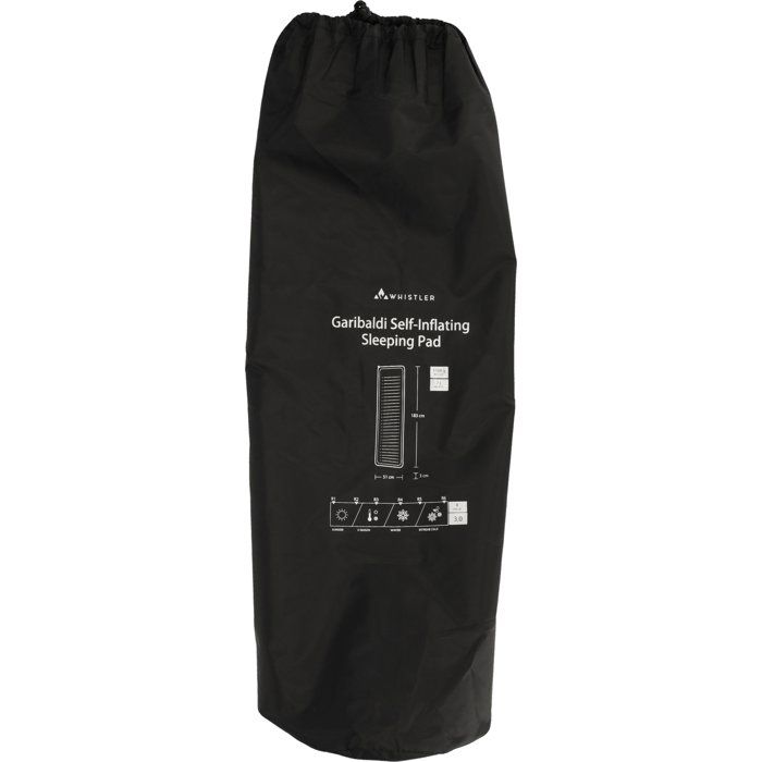 Matelas Autogonflant - WHISTLER - Garibaldi - 3 cm - 1 place - Noir