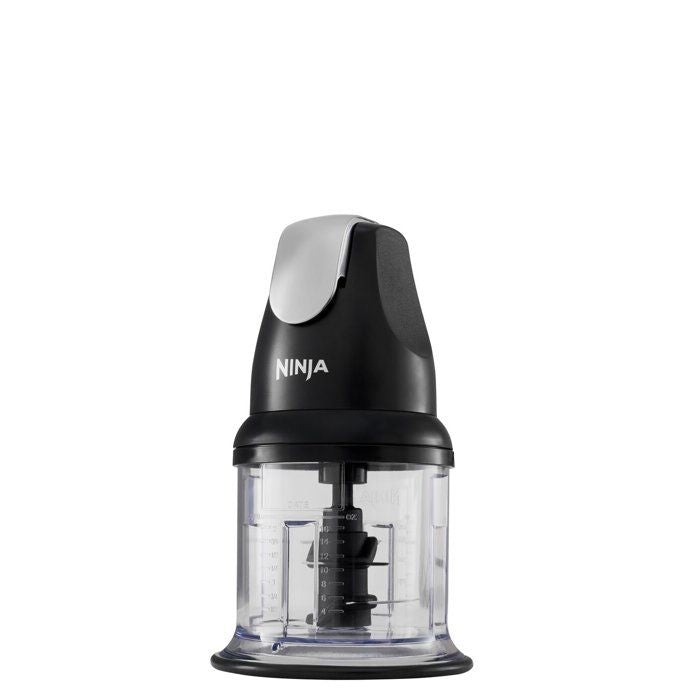 Hachoir électrique - NINJA - Express Chop - NJ1002EUBK - Mini hachoir et mixeur compact - 200 W - 2 bols de 500 ml