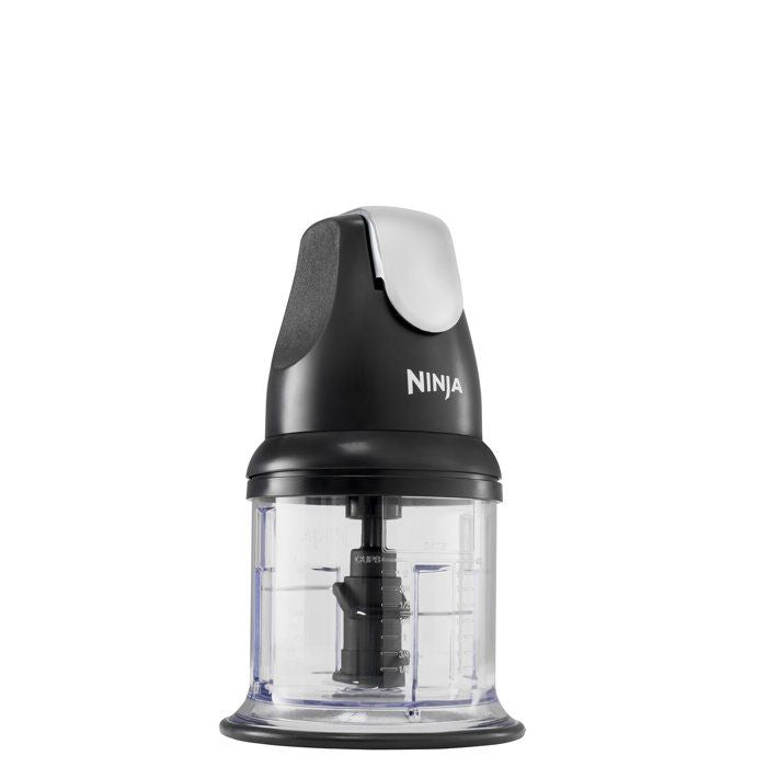 Hachoir électrique - NINJA - Express Chop - NJ1002EUBK - Mini hachoir et mixeur compact - 200 W - 2 bols de 500 ml