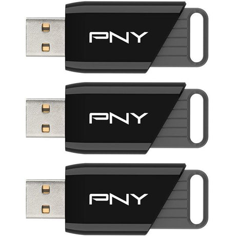 Pack de 3 Clés USB 3.2 - PNY - Attaché X - 128 Go - Jusqu'a 130 Mo/s