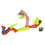 Coffret Monster Trucks - JJN44 - Bone Shaker inclus - 4 pistes 15 cm - Lanceur et éléments repositionnables