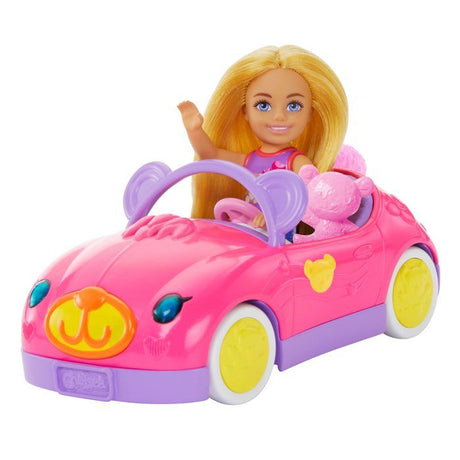 Poupée - HXN05 - Chelsea multicolore - Cabriolet ours en peluche - Lot 3 pieces