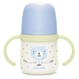 Biberon avec anses - SUAVINEX - NIGHT&DAY WILD&FREE - 150 ml - 6 mois et plus - Bleu