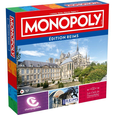 MONOPOLY Reims - Jeu de société - WINNING MOVES - 2 a 6 joueurs - Des 8 ans