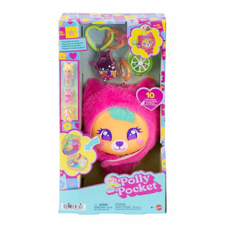 Coffret Polly Pocket - MATTEL - JKC79 - Peluche amovible - Hamac oscillant - Porte-clé transportable