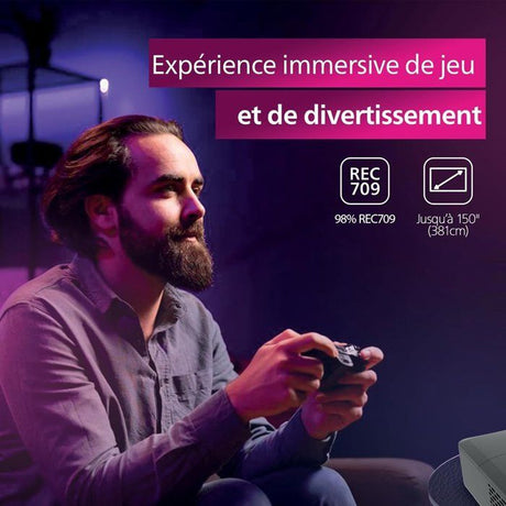 Vidéoprojecteur - PHILIPS - GAMEPIX 800 -  Full HD 1080p - 500 lumens ANSI - 120 Hz