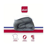 ABEIL Couette chaude Bicolore - 220 x 240 cm - Blanc et gris