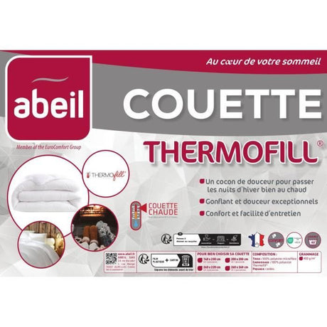 ABEIL Couette chaude 400gr/m˛ Thermofill 200 x 200 cm