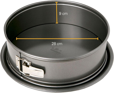 Moule a fond amovible  - BIRKMANN - EASY BAKING - Acier carbone - Anti adhésif - 28 x 28 x 9 cm