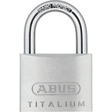 Cadenas - ABUS - 64TI/50 Titalium - Corps aluminium - Clé paracentrique - Risque de vol moyen