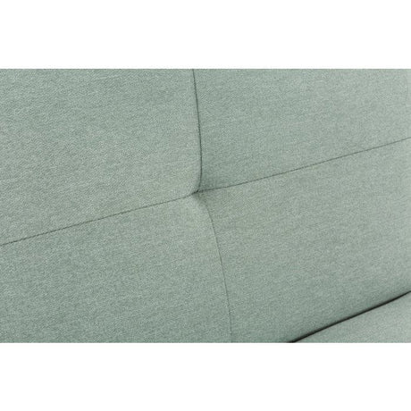 Canapé convertible - 3 places - AGATHE - Tissu Vert feutré - 180 x 74 x 72 cm