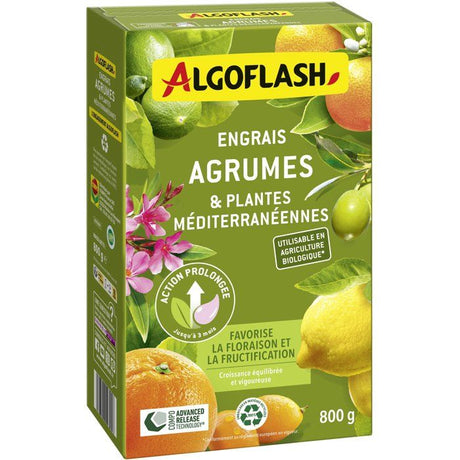 Engrais agrumes - ALGOFLASH - Agrumes & plantes méditerranéennes - 800 g - UAB