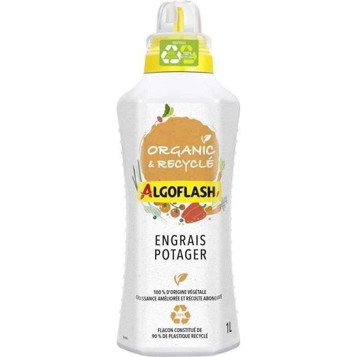 ALGOFLASH NATURASOL Engrais liquide potager - Organic et Recyclé - 1L