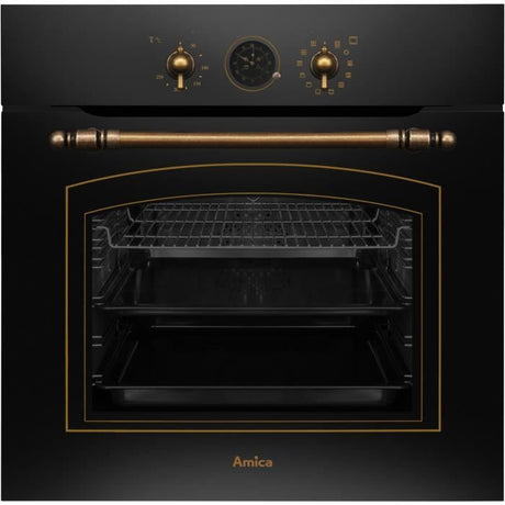 Four multifonction - Catalyse - AMICA - ED17319B RETRO - Noir - 59,5 x 59,5 x 57 cm