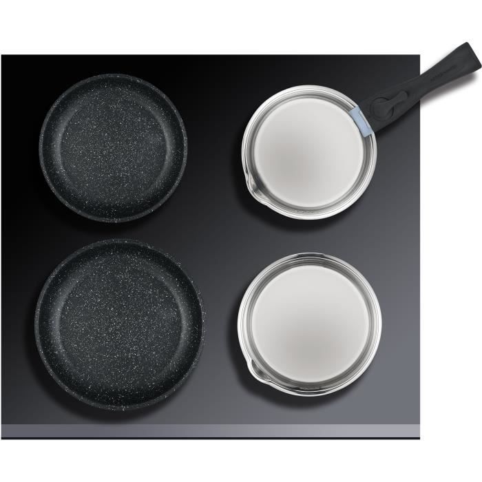 Batterie de cuisine induction - Arthur Martin - AM1275 - Acier inoxydable - 15 pieces - Poignée amovible - Tous feux dont induction