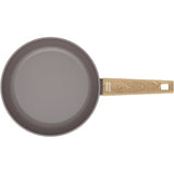Set de 3 poeles - Tous feux dont induction - ARTHUR MARTIN - AM1052 - Revetement céramique - Ř 20-24-28 cm - Taupe