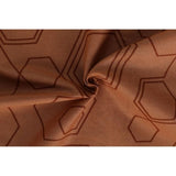Parure de lit - 1 housse de couette 220 x 240 cm + 2 taies d'oreiller 60 x 60 cm - 100% coton renforcé - Cuivre