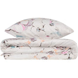 Parure de lit - 1 housse de couette 220 x 240 cm + 2 taies d'oreiller 60 x 60 cm - 100% coton renforcé - Blanc