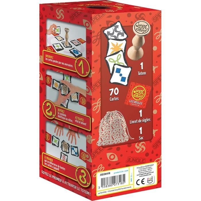 Zygomatic | Jungle Speed | Jeu de société | a partir de 7 ans | 2 a 10 joueurs | 15 minutes | Éco-conception