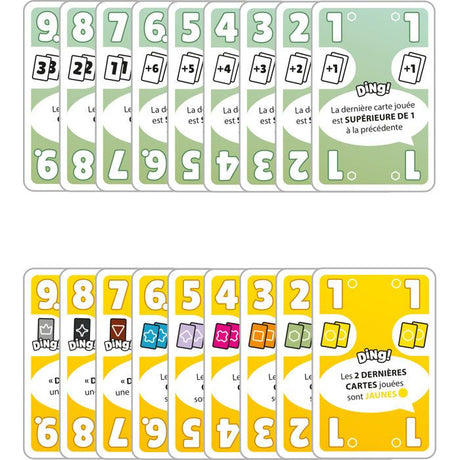 DON'T PANIC GAMES Jeu de cartes ambiance - DING! - 2 a 7 joueurs - Des 8 ans - fun et rapide - parties express - version française
