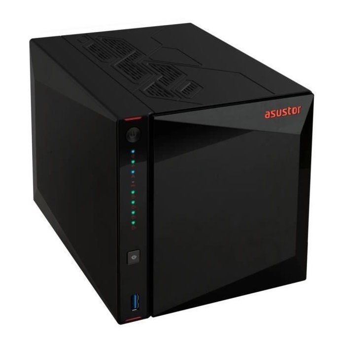Serveur NAS - ASUSTOR - AS5404T Nimbustor 4 Gen2 - Quad-Core 2.0GHz - 4GB DDR4 - 2x 2.5GbE - 4 baies