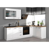 ATLAS Meuble haut 1 porte - Décor blanc - L 40cm