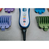 Tondeuse a cheveux - WAHL - COLOR PRO CORDLESS - 3,5 W - 8 sabots - Autonomie : 60 min - Bleu / Gris