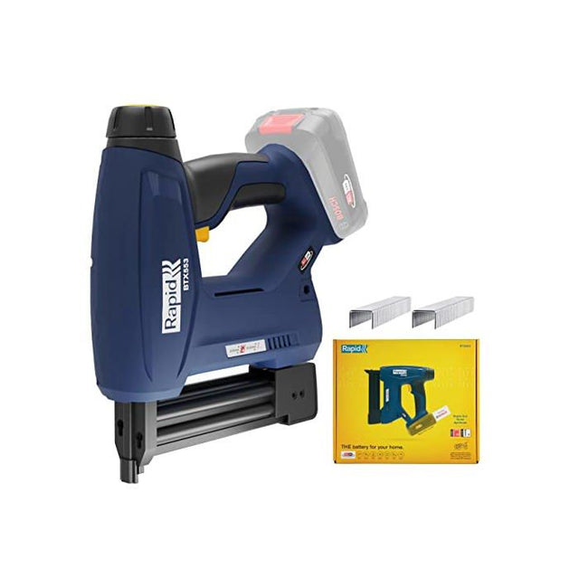Agrafeuse électrique - RAPID - BTX553 - Batterie 18V - Pour agrafes et clous - Boîte sans batterie - (5001509)