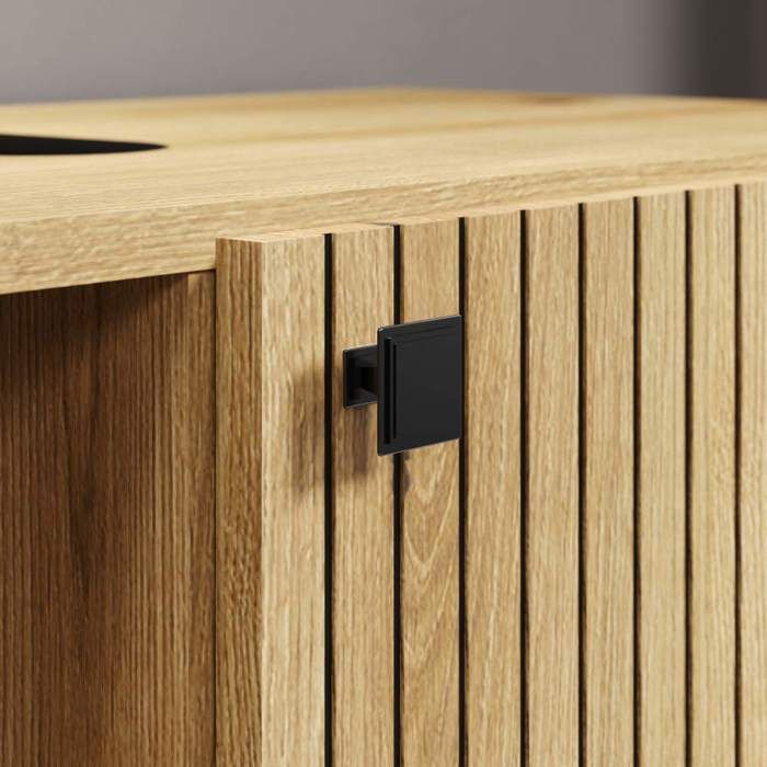 PureBliss armoire haute pour salle de bain chene décor.