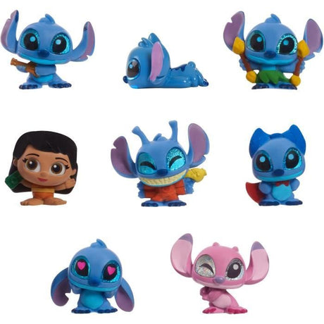 Doorables Stitch Coffret collector, Doorables Disney, 8 figurines exclusives dont 1 rare a collectionner de 3,8 cm, Des 5 ans