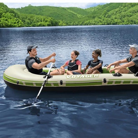BATEAU GONFLABLE VOYAGERA© X4 SET HYDRO-FORCEA©, 350 X 145 CM, 4 ADULTES