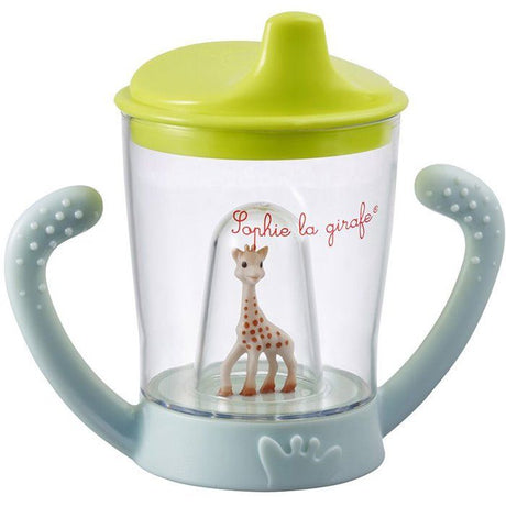 Tasse anti-fuite - SOPHIE LA GIRAFE - Bec ergonomique - 2 poignées - Valve anti-goutte
