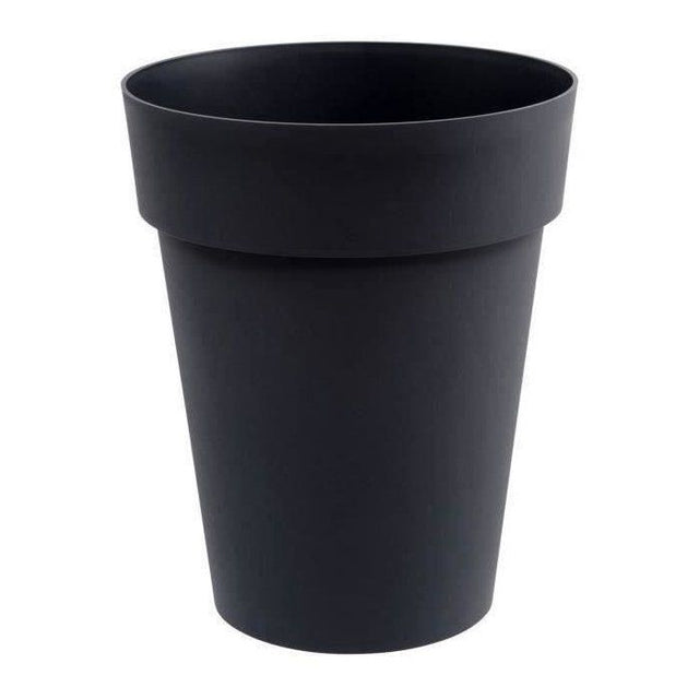 EDA - Pot de fleurs Rond mi-haut - Toscane - Ř 44 x 53 cm - Intérieur / Extérieur - 50 L - Gris Anthracite