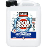Revetement d'étanchéité - RUBSON - Waterproof - Traitement murs humides - Murs intérieurs - Incolore - Bidon de 2,5L