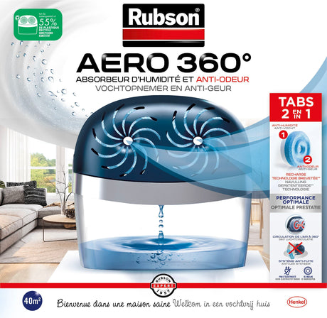 Absorbeur d'humidité AERO 360° 40m˛ - RUBSON