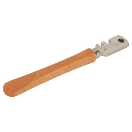 Coupe-verre traditionnel - STANLEY - 0-14-040 - 6 molettes en acier - Manche en bois verni - Epaisseur de 3 a 10 mm