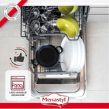 Marmite a moule - MENASTYL - 3645564 - En acier émaillé - Noir - 24 cm - Avec écritures - Tous feux dont induction