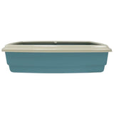 AIME Bac a litiere avec rebord 54 x 40 x 14 cm  + Pelle - Pour chat