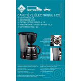 Cafetiere 12V - HTC EQUIPEMENTS- 5/6 tasses - Puissance 170W