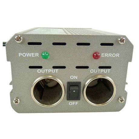 Convertisseur  24V/12V- HTC TECHNIC -15A + 2 prises allume-cigare femelle puissance 180W