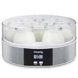 Yaourtiere HKoeNIG - ELY70 - Capacité 7 pots de 160ml - Programmable jusqu'a 15h - 15W