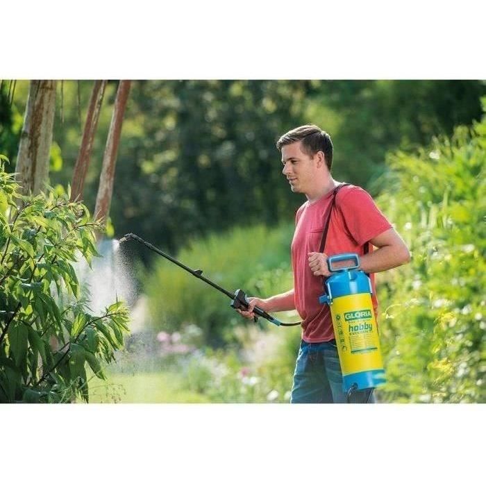 Pulvérisateur a pression 5L GLORIA Hobby Exclusiv - Lance télescopique 1M