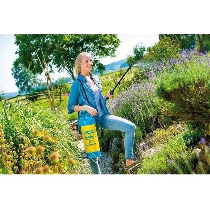 Pulvérisateur a pression 5L GLORIA Hobby Exclusiv - Lance télescopique 1M