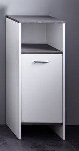 Meuble de salle de bain - rangement bas - Blanc -L32 x H82 x P28 cm - CALIFORNIA